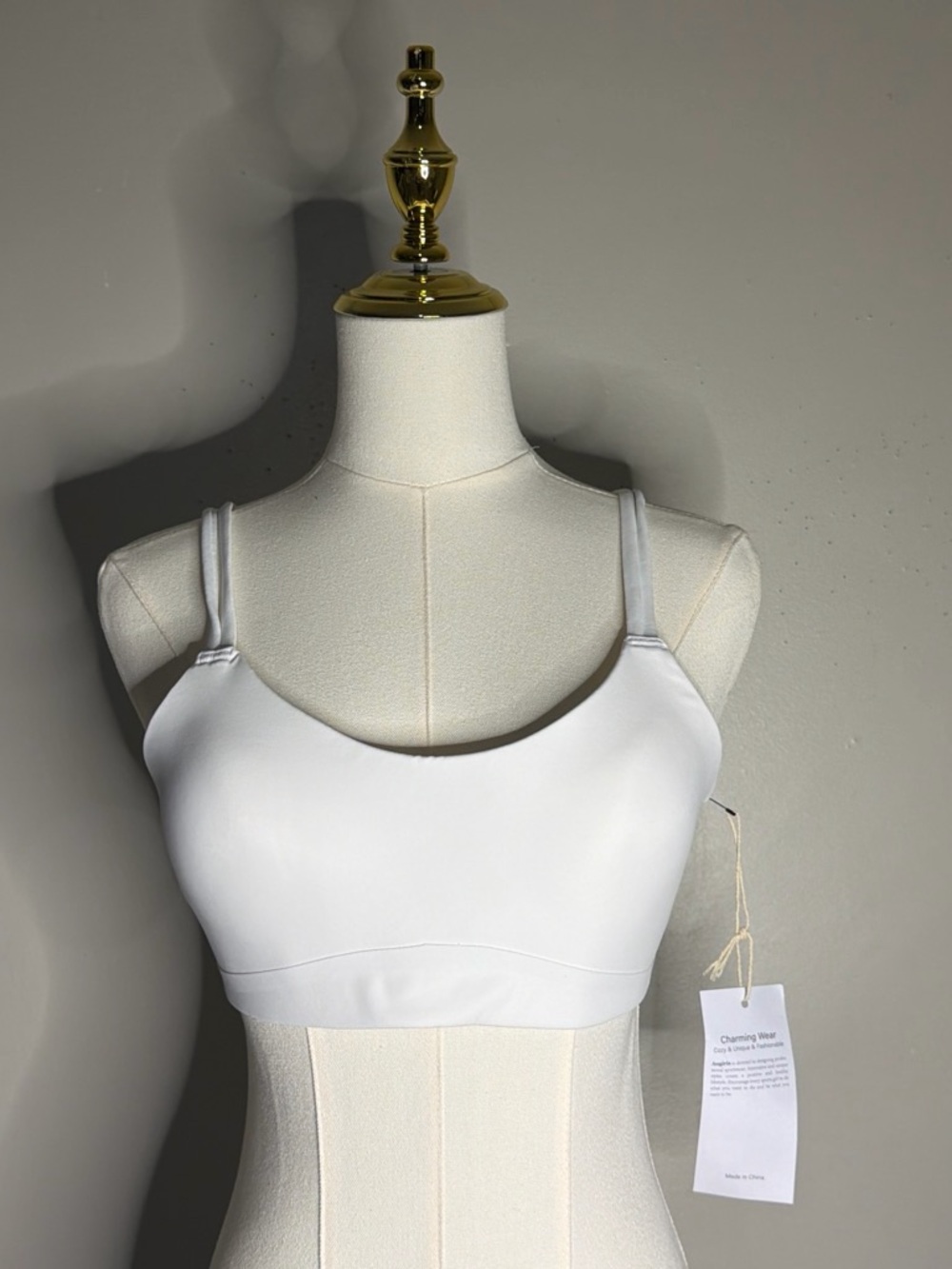 Women's White Bralette - Soft Support